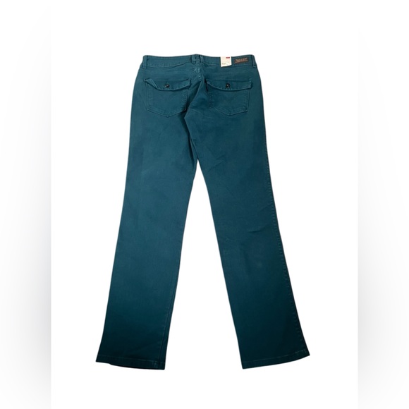 NWT Levi's Mid Rise Skinny Jean Slim Fit Size 12 Medium Teal/Green - Picture 9 of 10